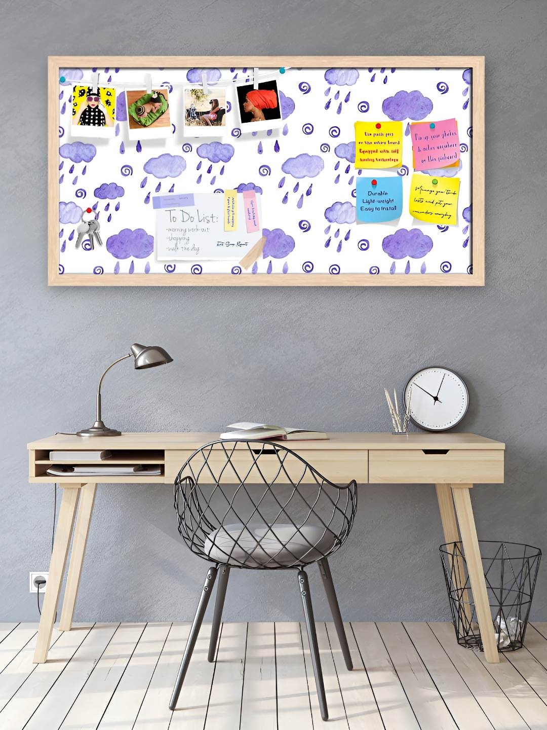 

ArtzFolio Wooden Notice Pin Board, Multi