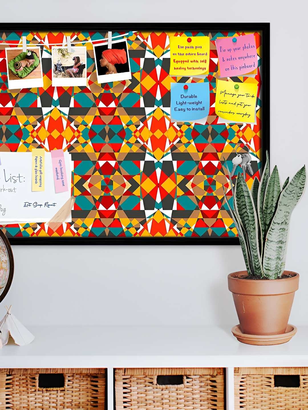 

ArtzFolio Wooden Notice Pin Board, Multi