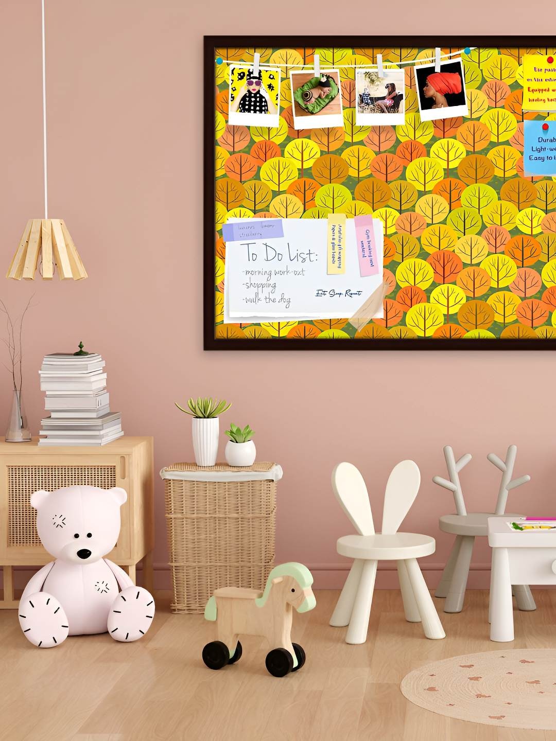 

ArtzFolio Wooden Notice Pin Board, Multi