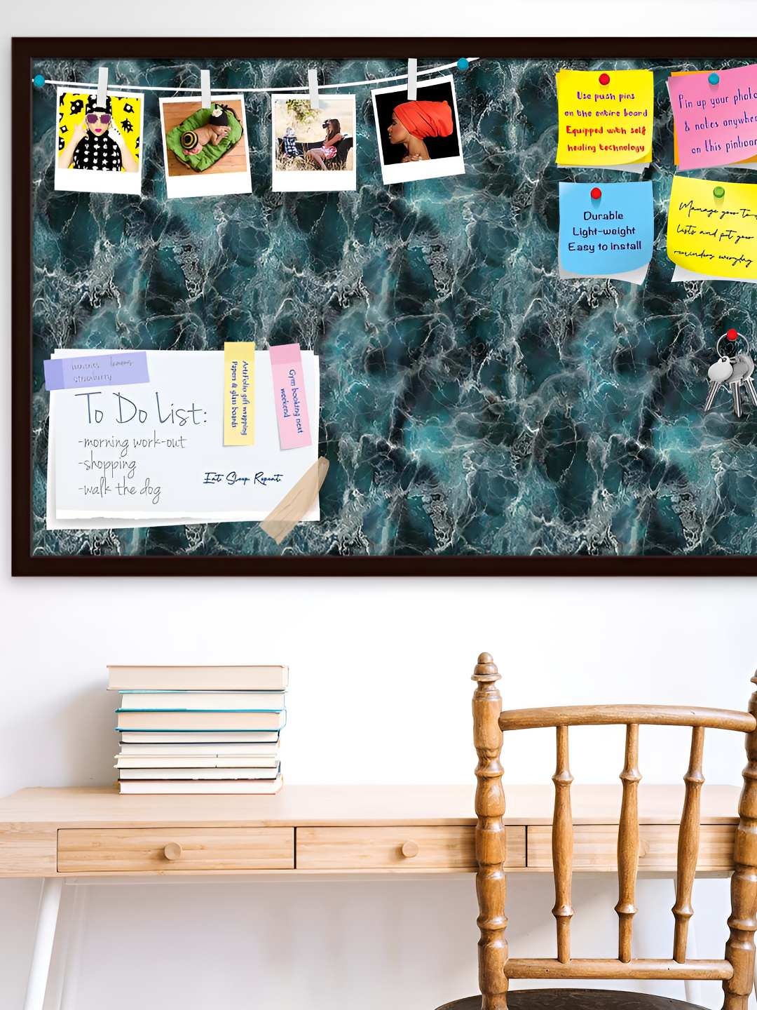 

ArtzFolio Wooden Notice Pin Board, Multi