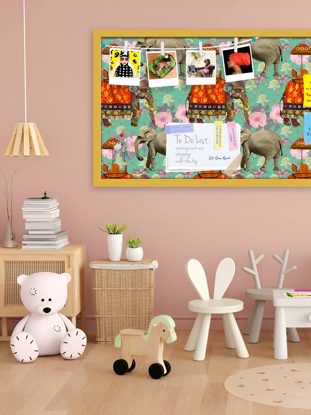 

ArtzFolio Wooden Notice Pin Board, Multi
