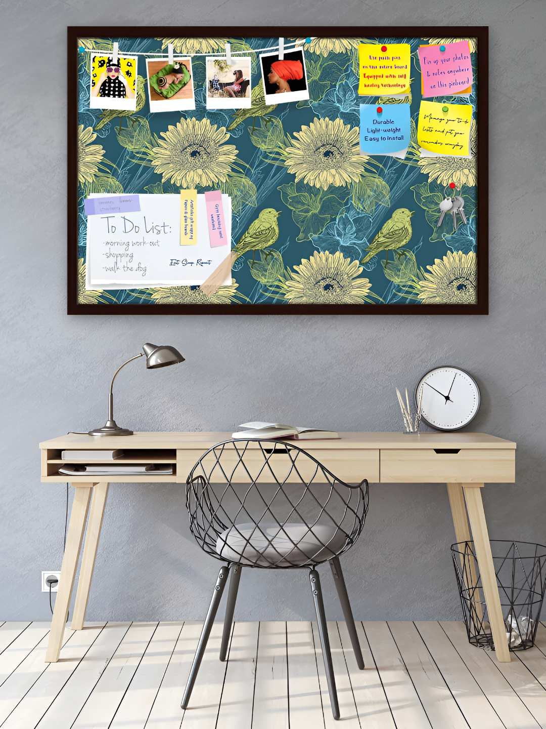 

ArtzFolio Wooden Notice Pin Board, Multi