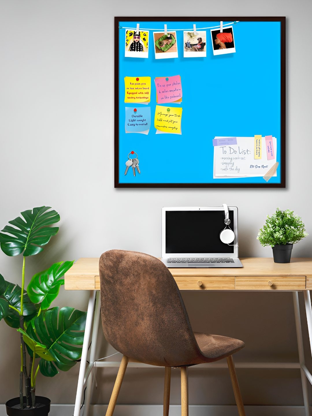 

ArtzFolio Wooden Notice Pin Board, Blue
