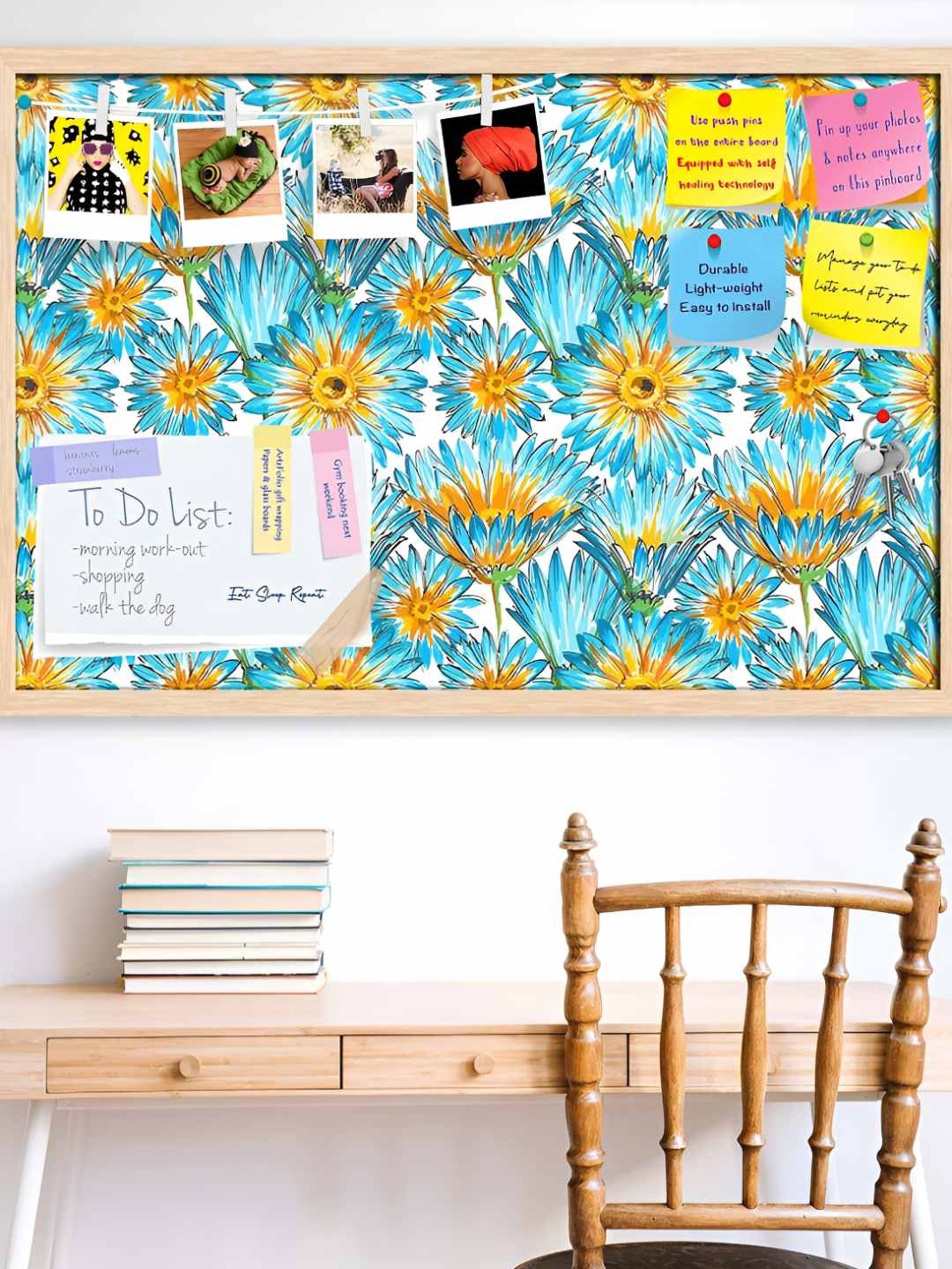 

ArtzFolio Wooden Notice Pin Board, Multi