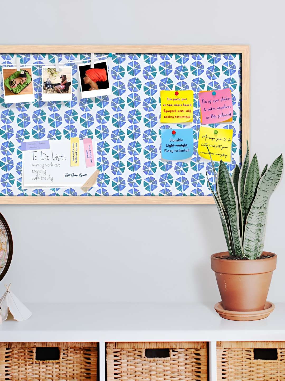 

ArtzFolio Wooden Notice Pin Board, Multi