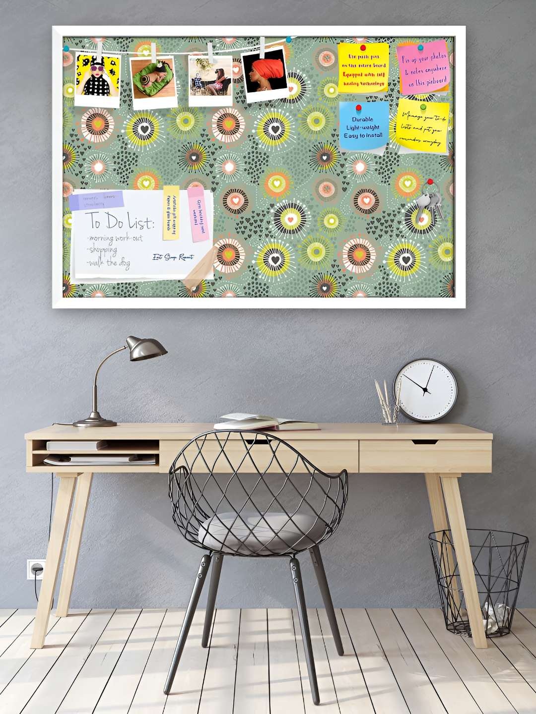 

ArtzFolio Wooden Notice Pin Board, Multi
