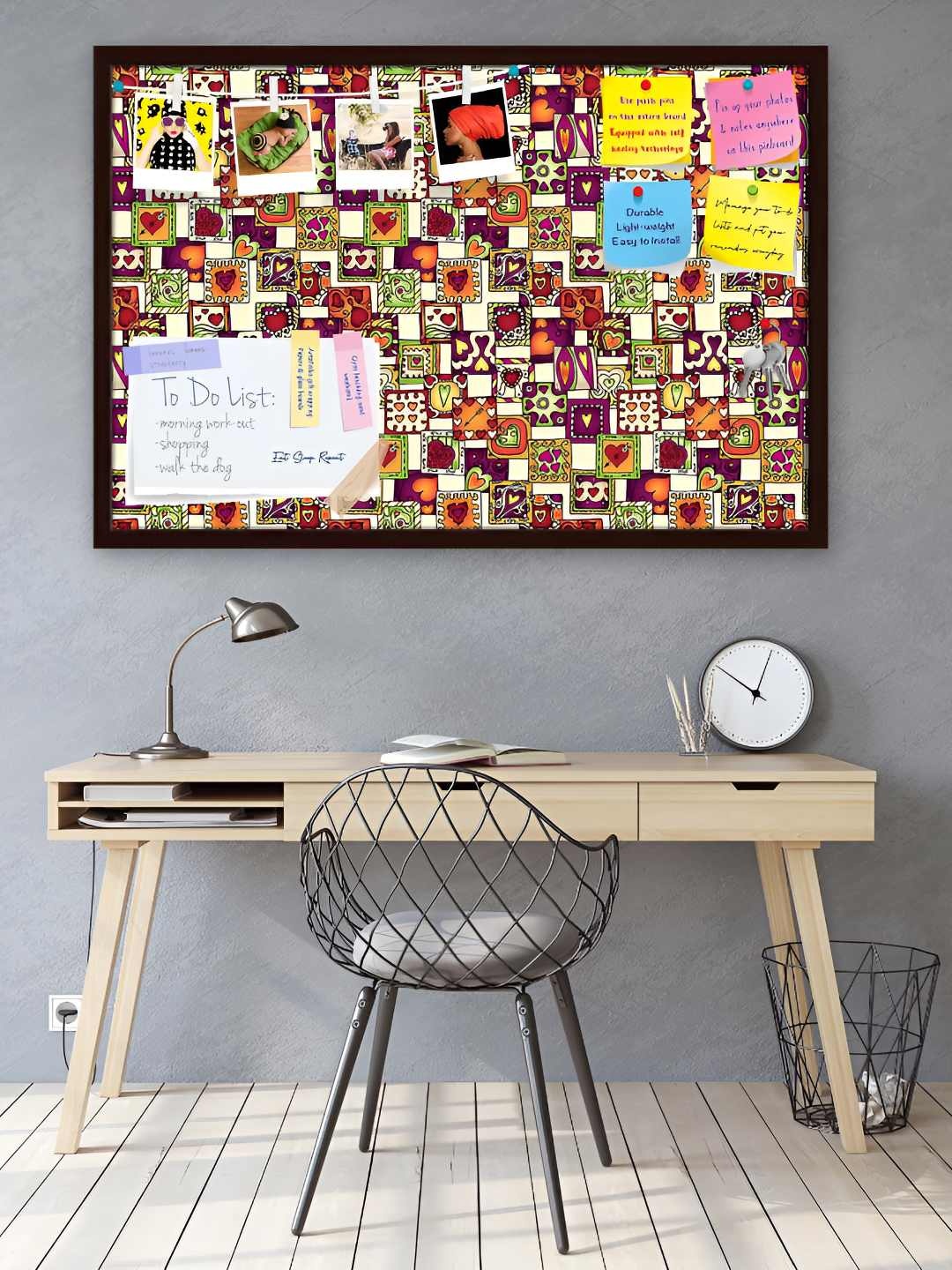 

ArtzFolio Wooden Notice Pin Board, Multi