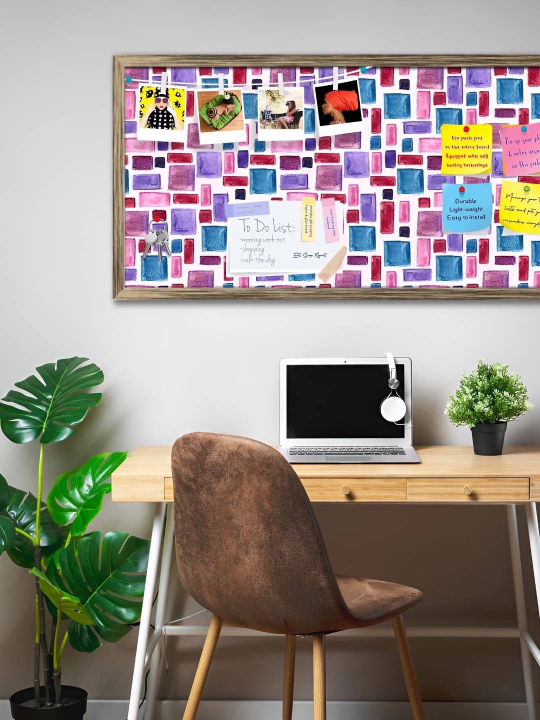 

ArtzFolio Wooden Notice Pin Board, Multi