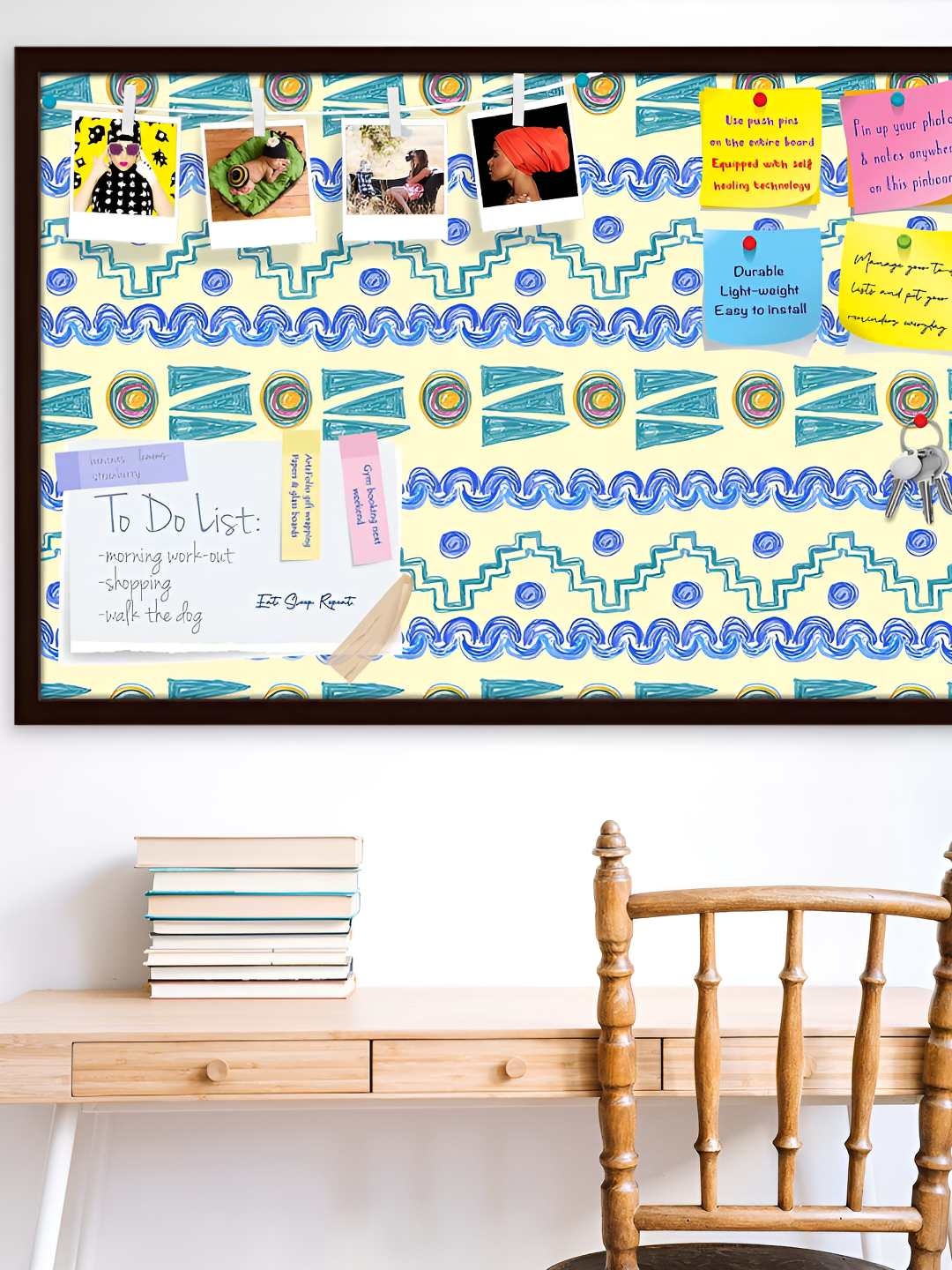 

ArtzFolio Wooden Notice Pin Board, Multi