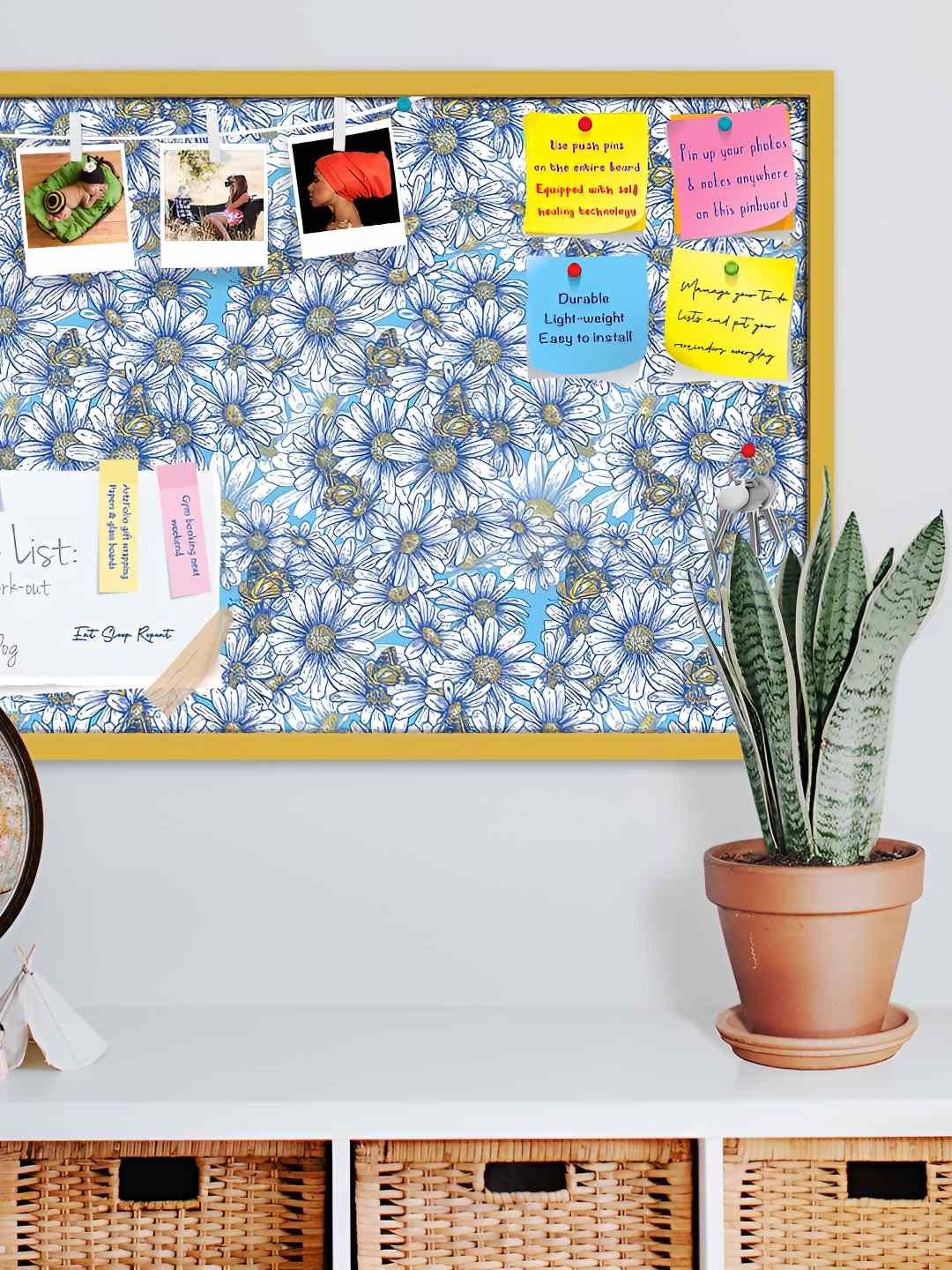 

ArtzFolio Wooden Notice Pin Board, Multi