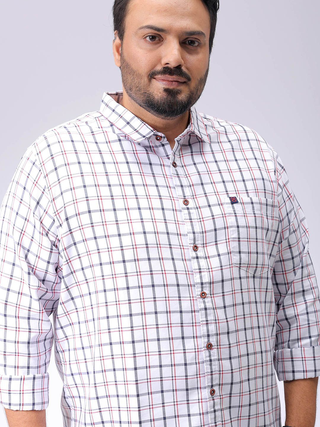 

Hardsoda by The Indian Garage Co Men Checked Casual Shirt, White