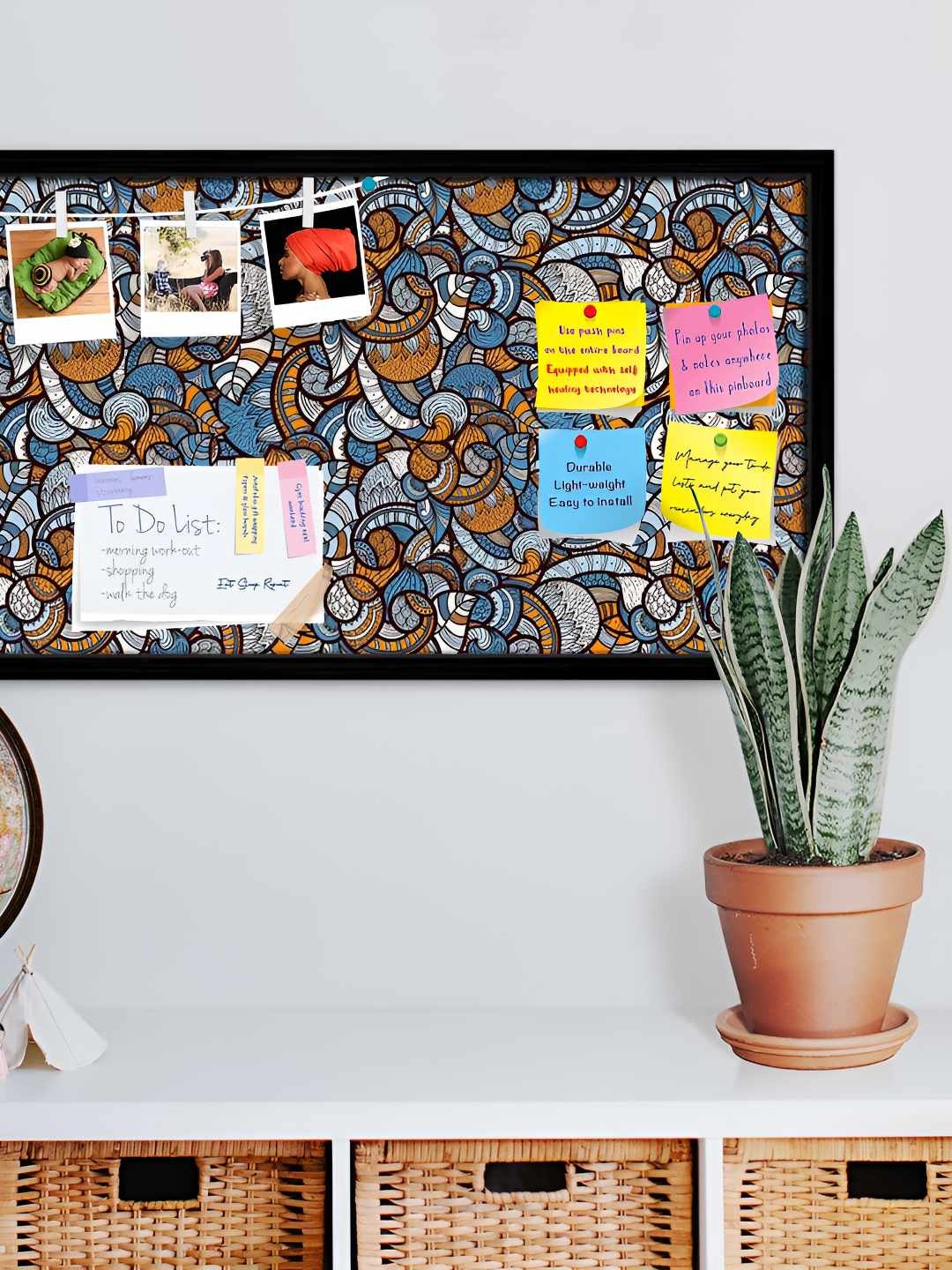 

ArtzFolio Wooden Notice Pin Board, Multi
