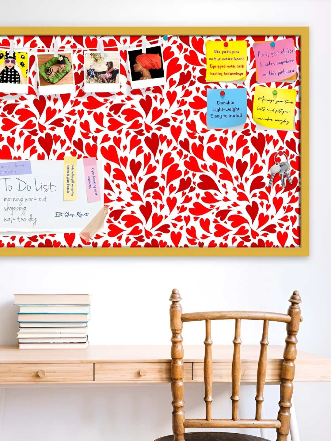 

ArtzFolio Wooden Notice Pin Board, Multi