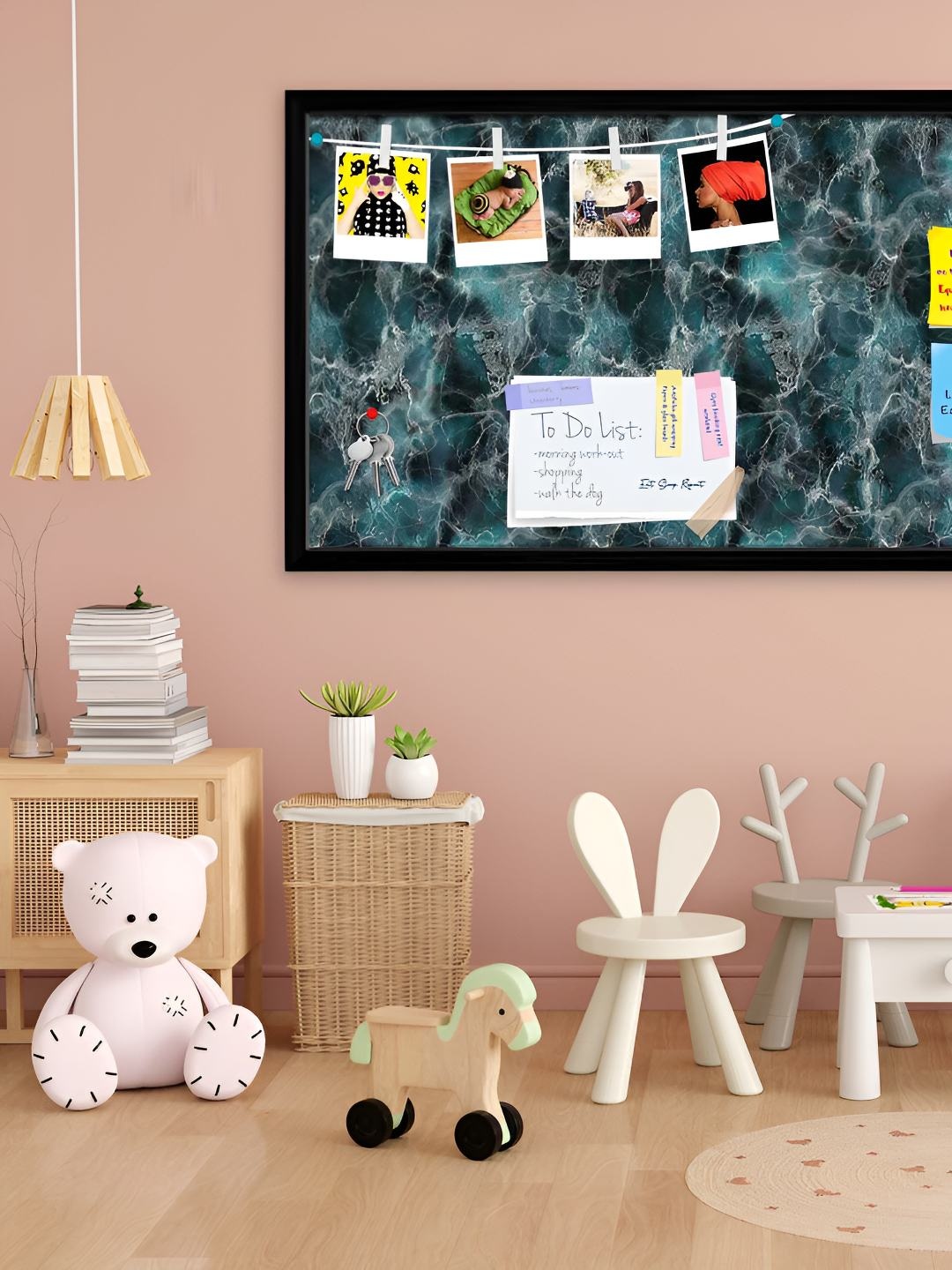 

ArtzFolio Wooden Notice Pin Board, Multi