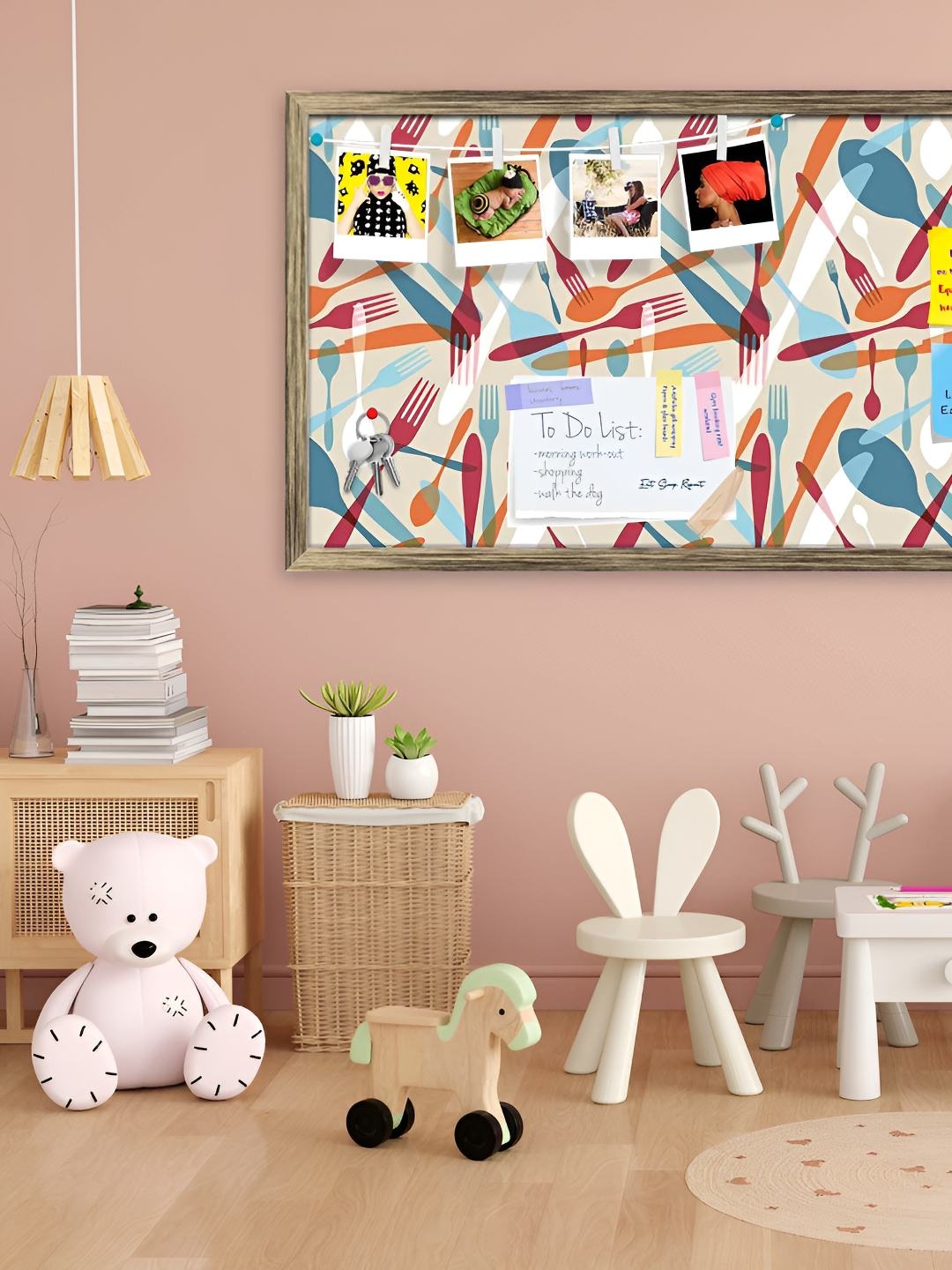 

ArtzFolio Wooden Notice Pin Board, Multi