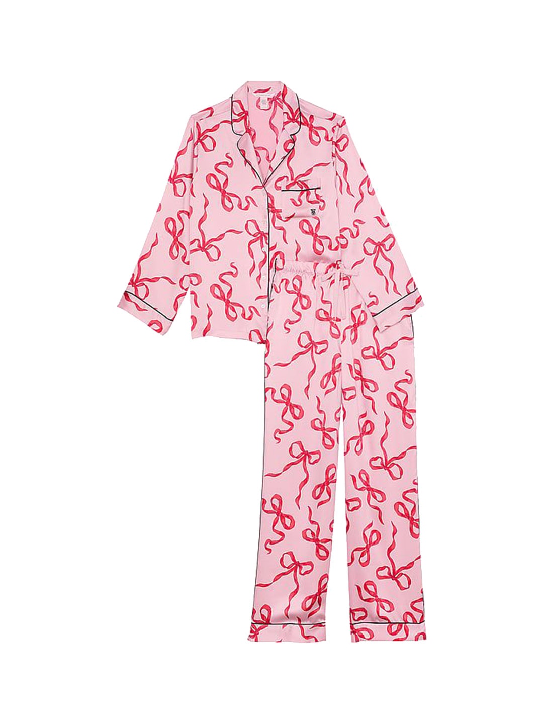 

Victoria's Secret Women Graphic Printed Night suit, Pink