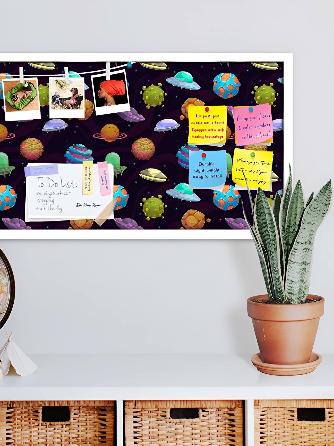 

ArtzFolio Wooden Notice Pin Board, Multi