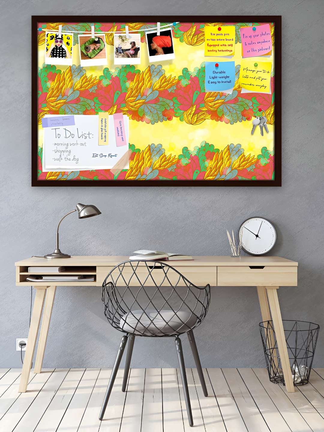 

ArtzFolio Wooden Notice Pin Board, Multi