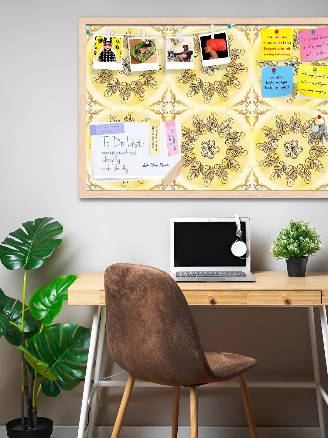 

ArtzFolio Wooden Notice Pin Board, Multi