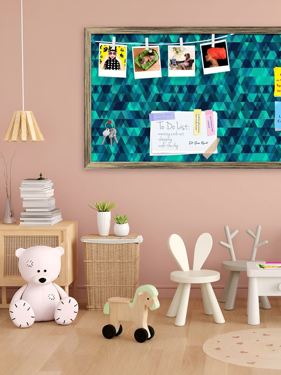 

ArtzFolio Wooden Notice Pin Board, Multi