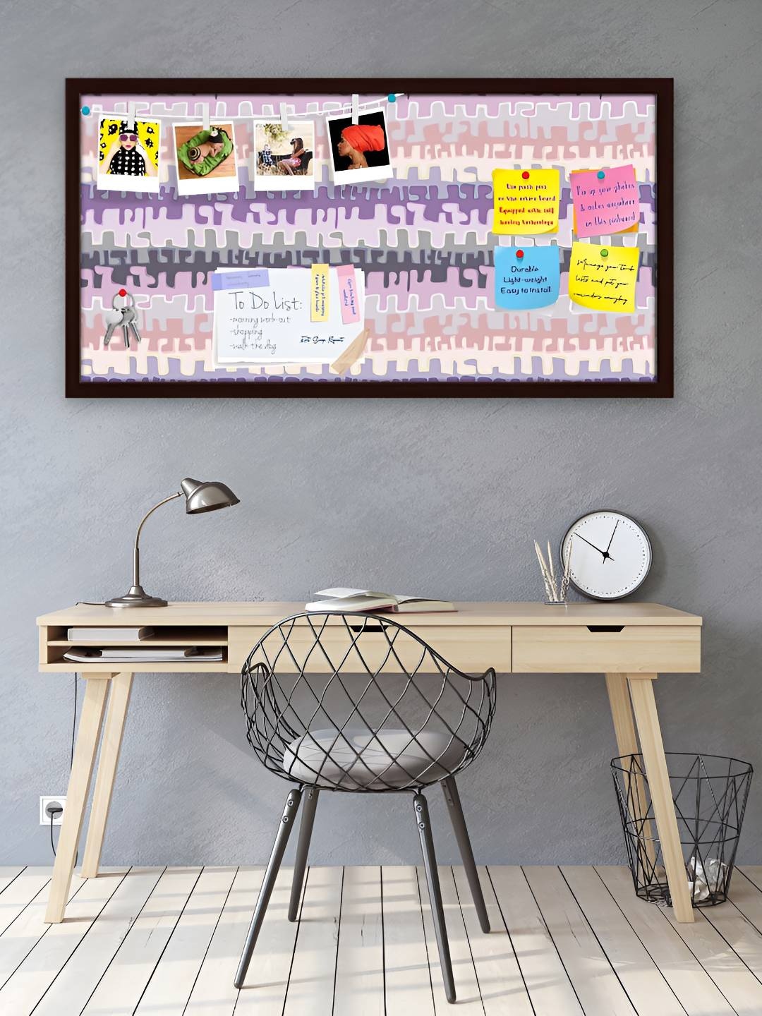 

ArtzFolio Wooden Notice Pin Board, Multi