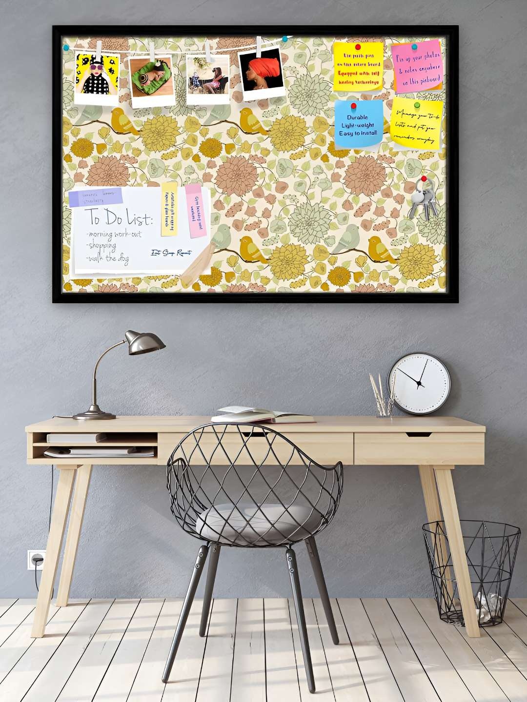 

ArtzFolio Wooden Notice Pin Board, Multi