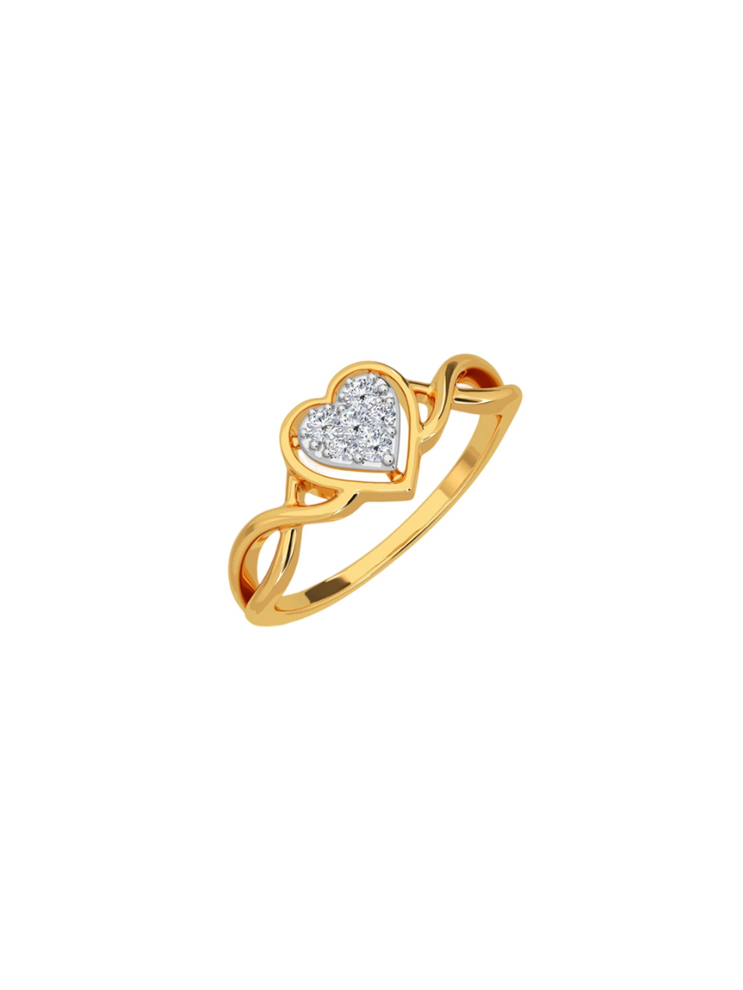 

KISNA DIAMOND AND GOLD JEWELLERY Women 18KT Finger Ring Diamond