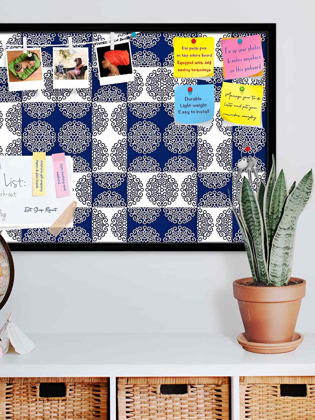 

ArtzFolio Wooden Notice Pin Board, Multi