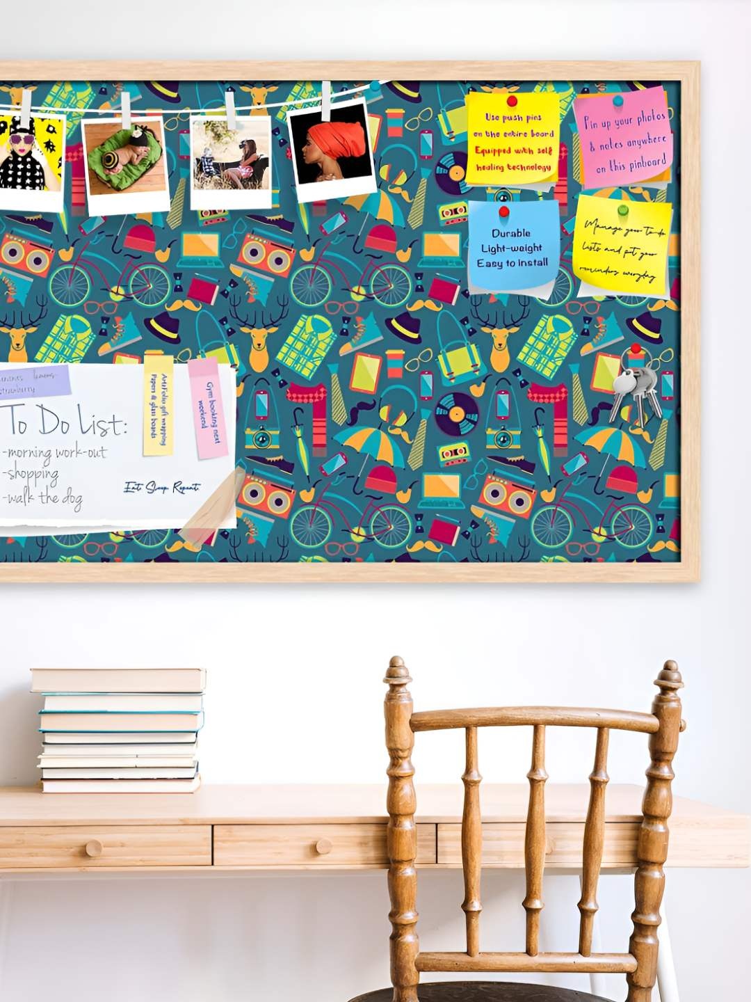 

ArtzFolio Wooden Notice Pin Board, Multi