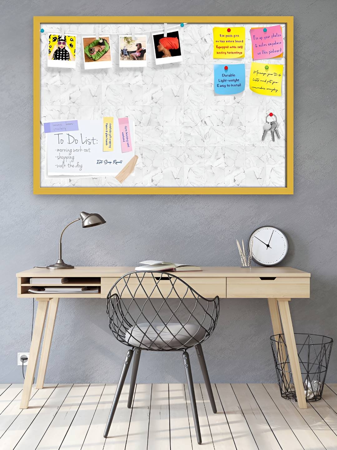 

ArtzFolio Wooden Notice Pin Board, Multi