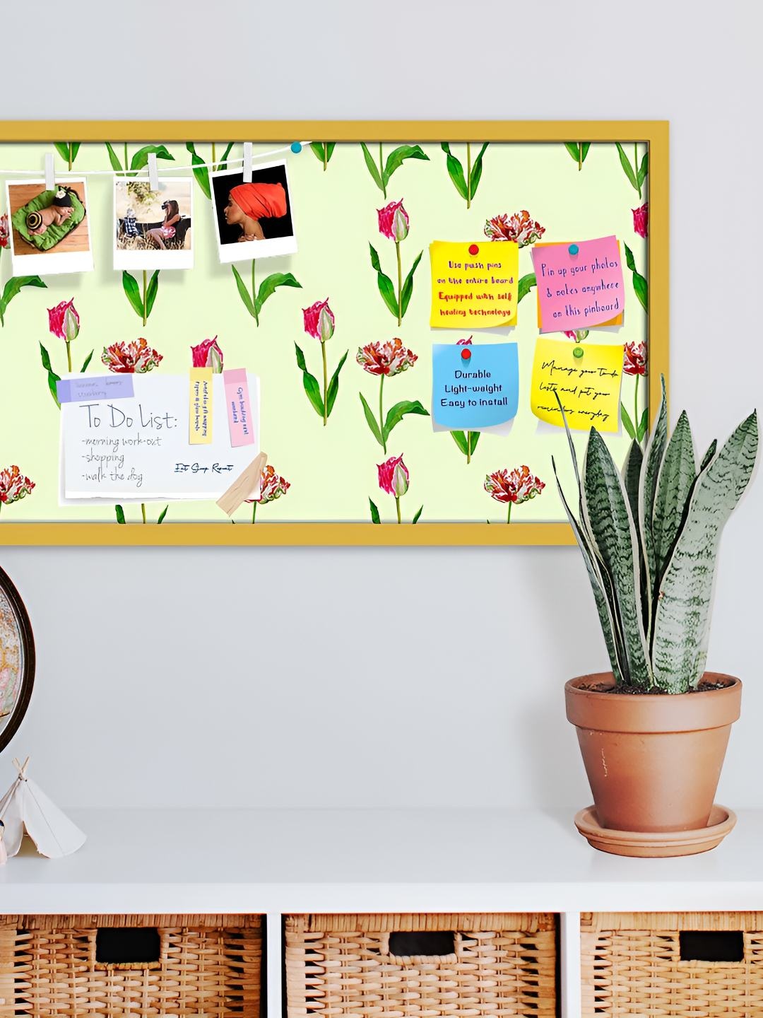 

ArtzFolio Wooden Notice Pin Board, Multi