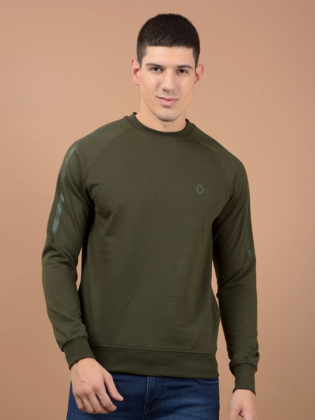 

Dollar Men Long Sleeves Round Neck Sweatshirt, Green