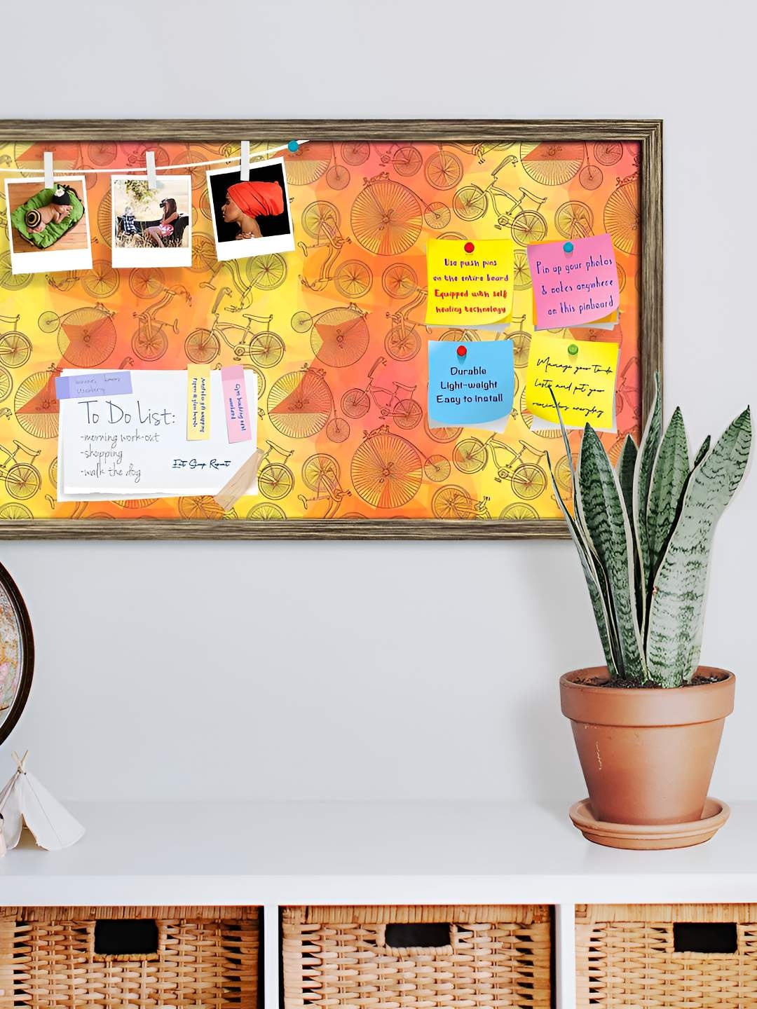 

ArtzFolio Wooden Notice Pin Board, Multi