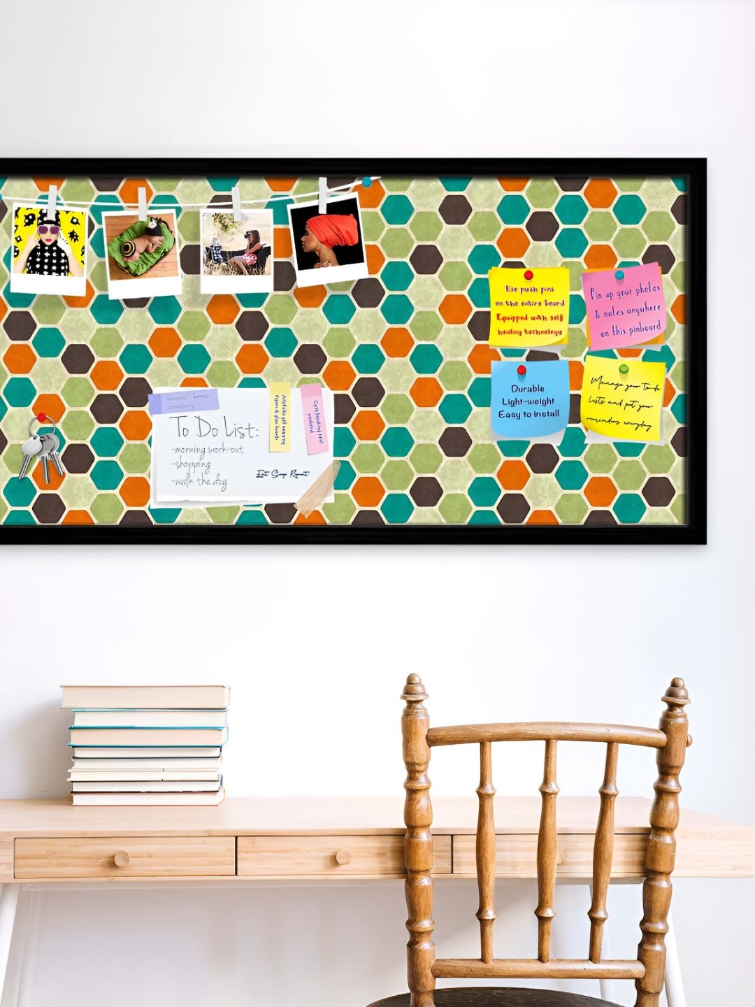 

ArtzFolio Wooden Notice Pin Board, Multi