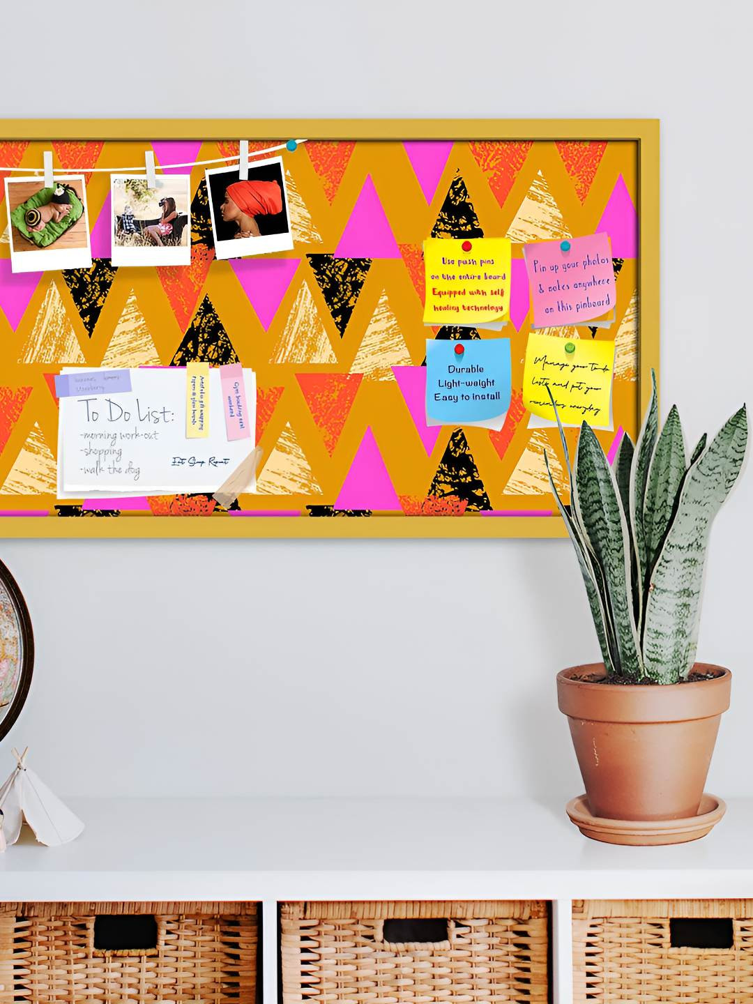 

ArtzFolio Wooden Notice Pin Board, Multi