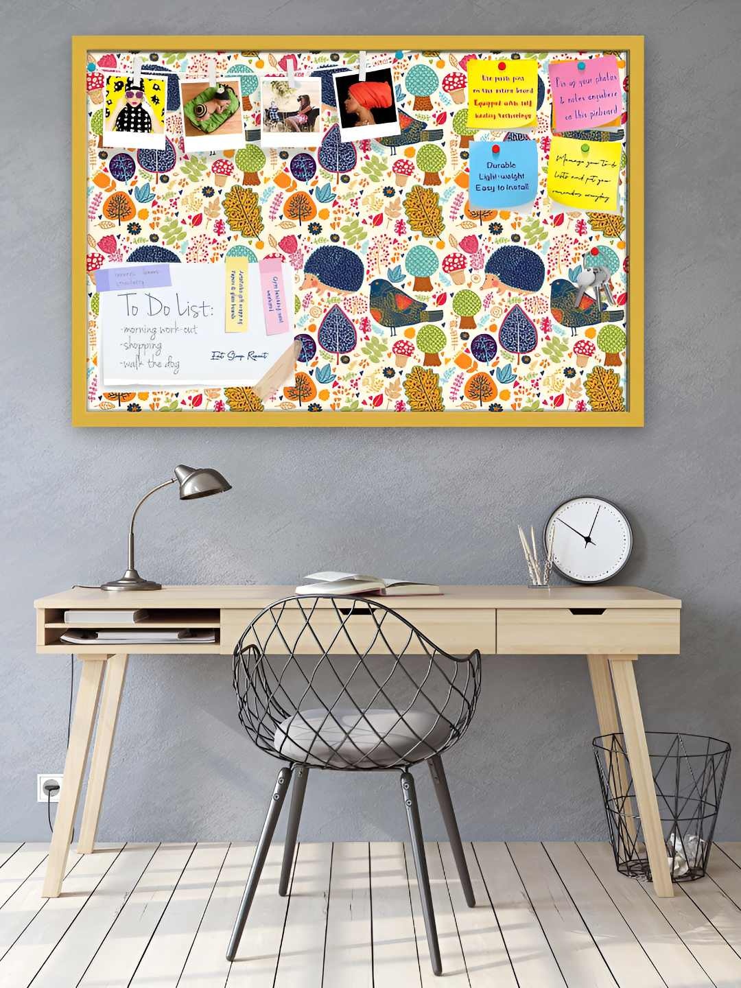 

ArtzFolio Wooden Notice Pin Board, Multi