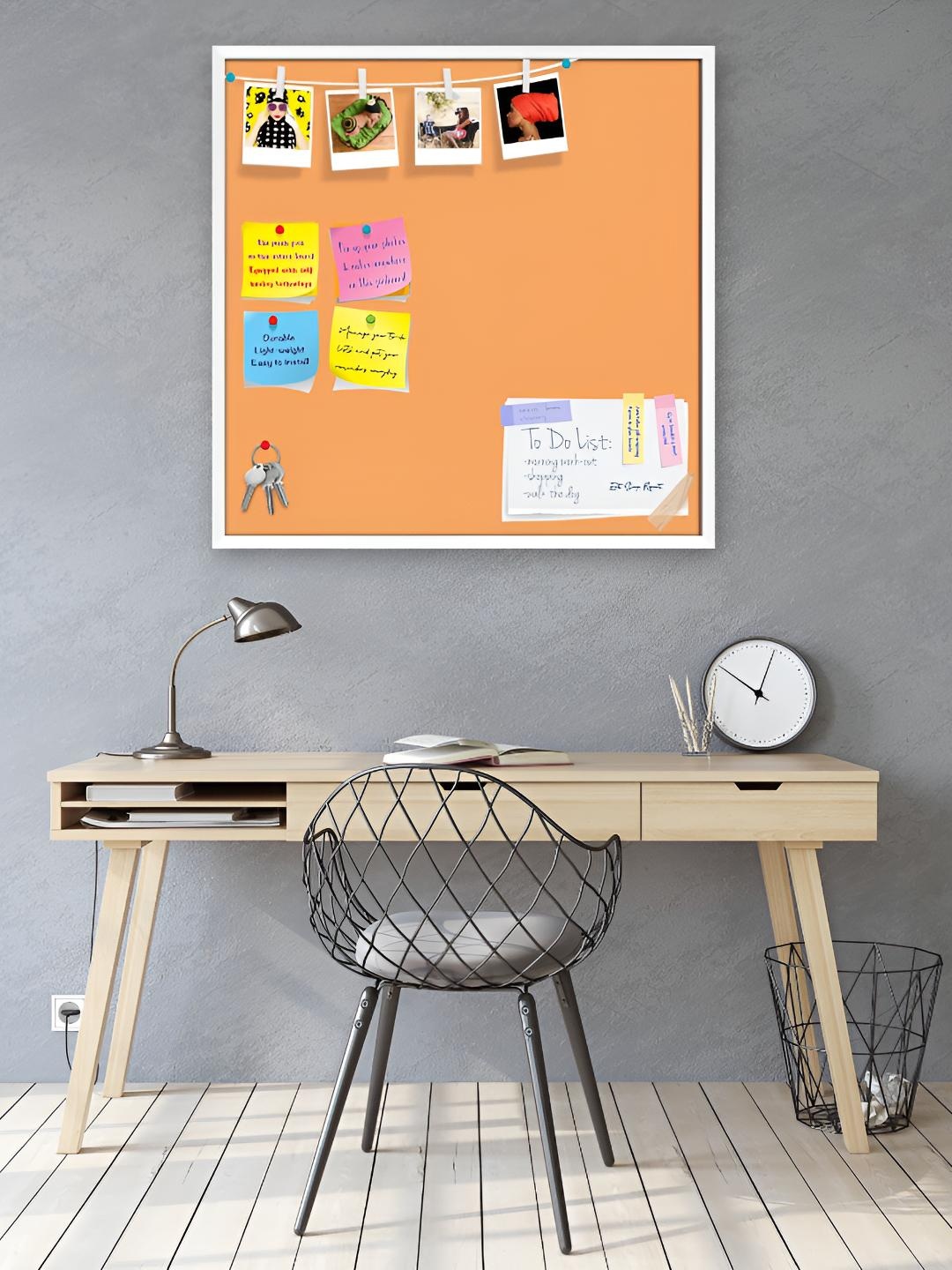 

ArtzFolio Wooden Notice Pin Board, Brown