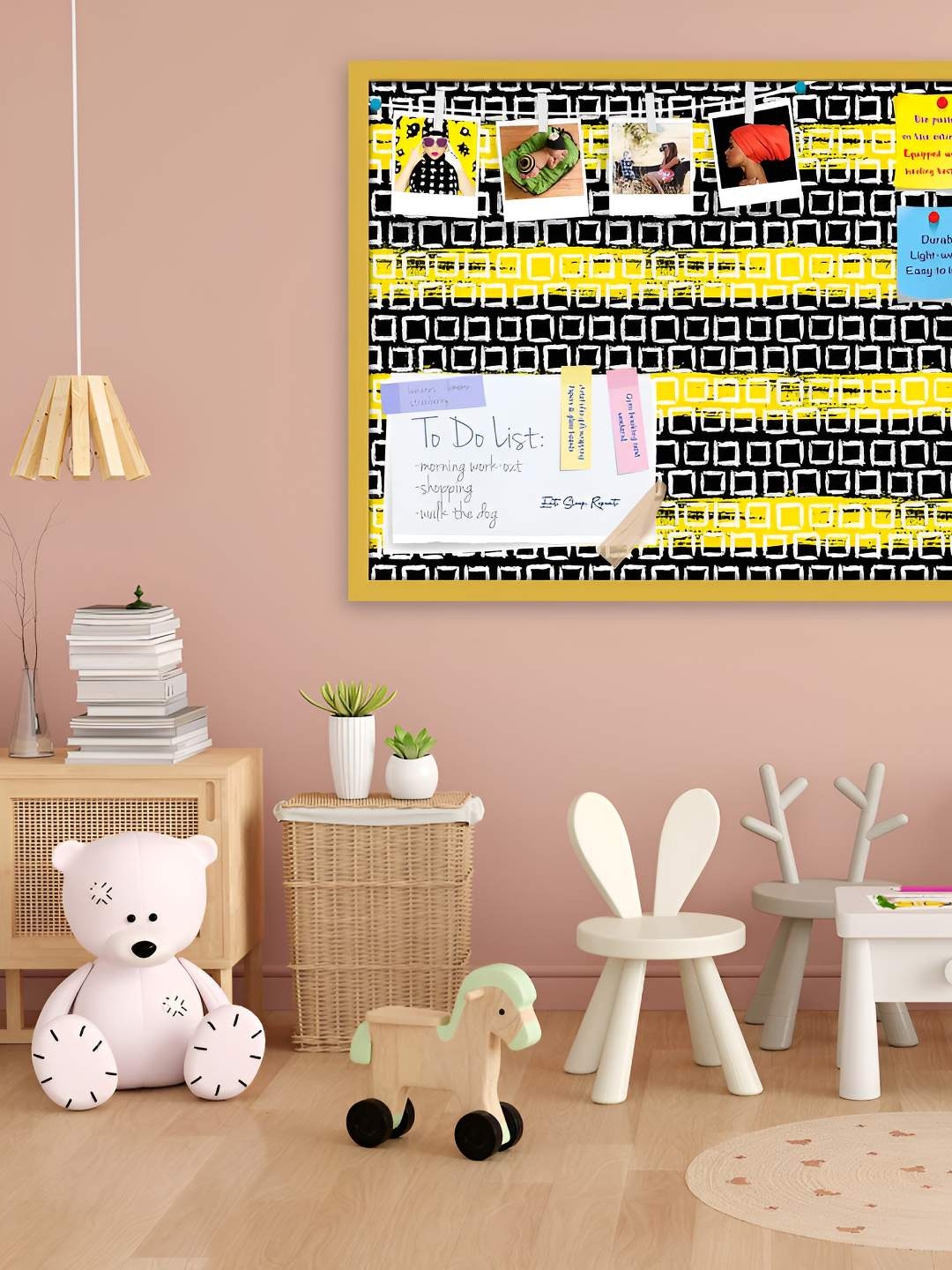 

ArtzFolio Wooden Notice Pin Board, Multi