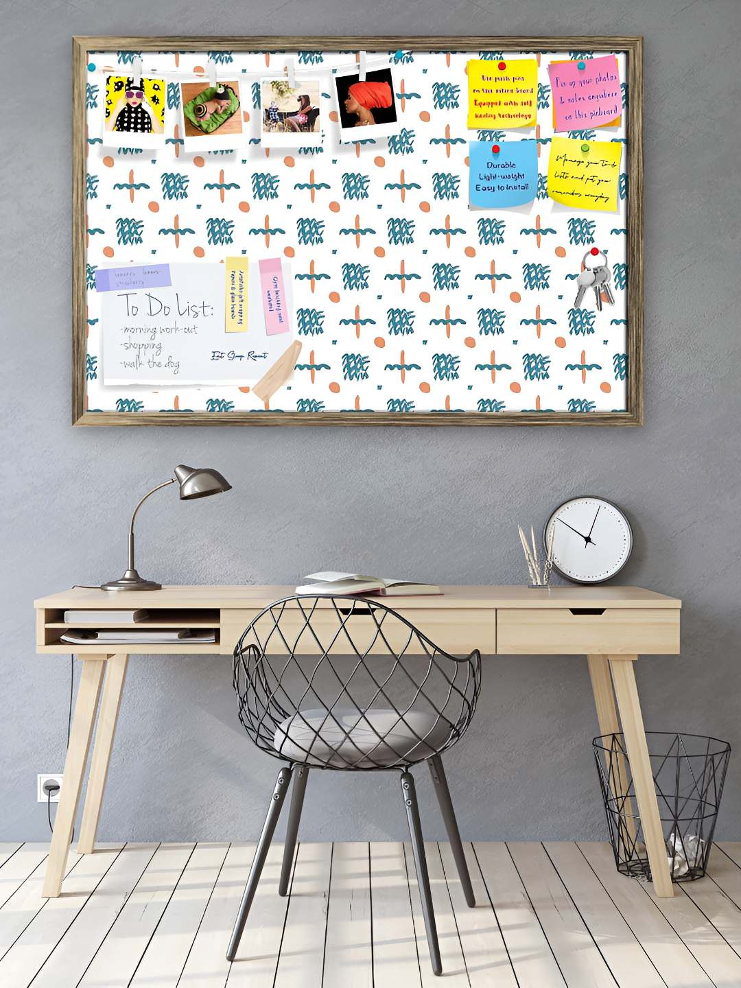 

ArtzFolio Wooden Notice Pin Board, Multi