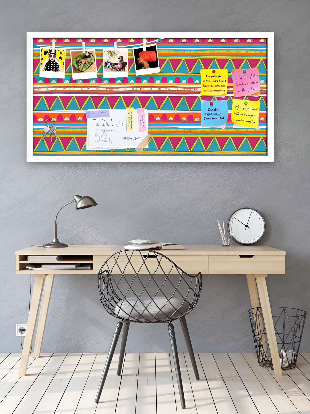 

ArtzFolio Wooden Notice Pin Board, Multi