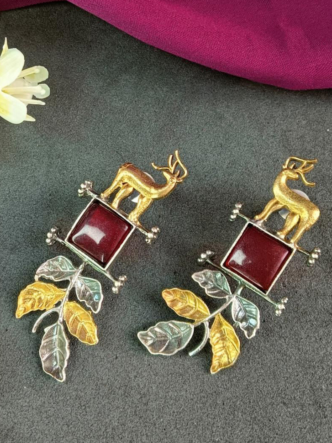 

Efulgenz Rhodium-Plated Contemporary Crystal Antique Drop Earrings, Silver
