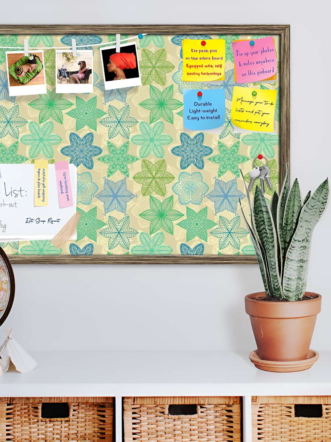 

ArtzFolio Wooden Notice Pin Board, Multi