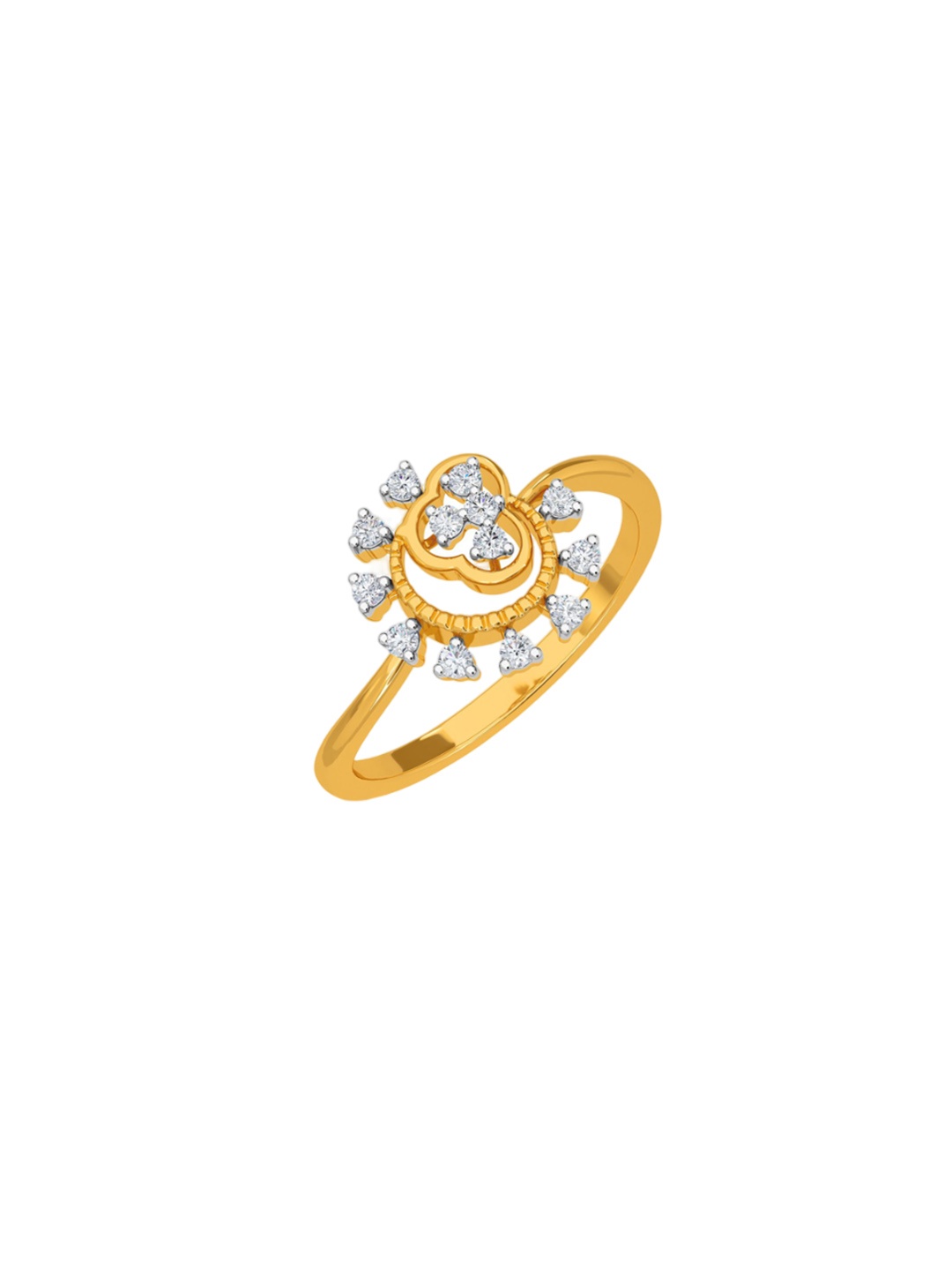 

KISNA DIAMOND AND GOLD JEWELLERY Women 18KT Diamond Finger Ring