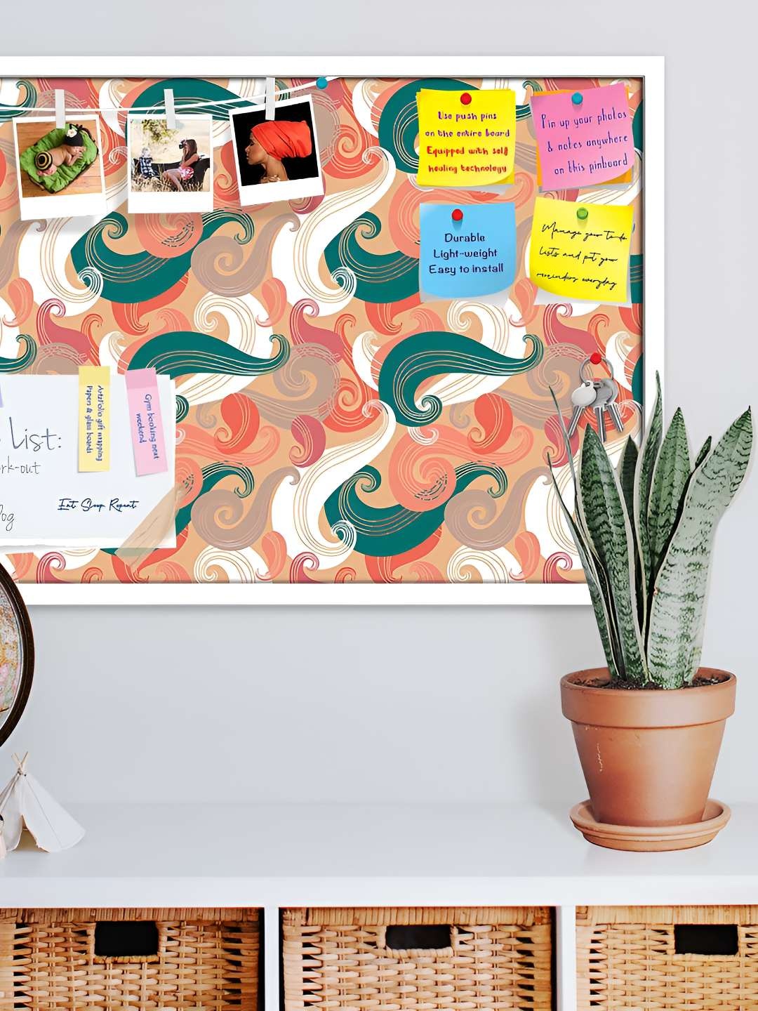

ArtzFolio Wooden Notice Pin Board, Multi