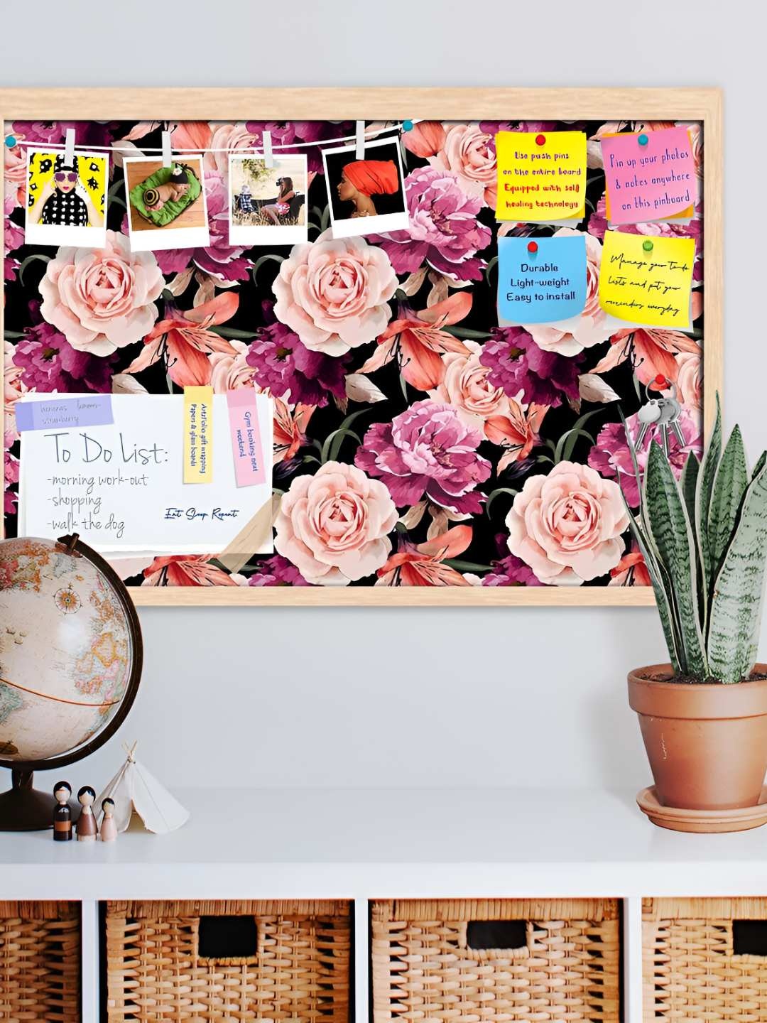 

ArtzFolio Wooden Notice Pin Board, Multi
