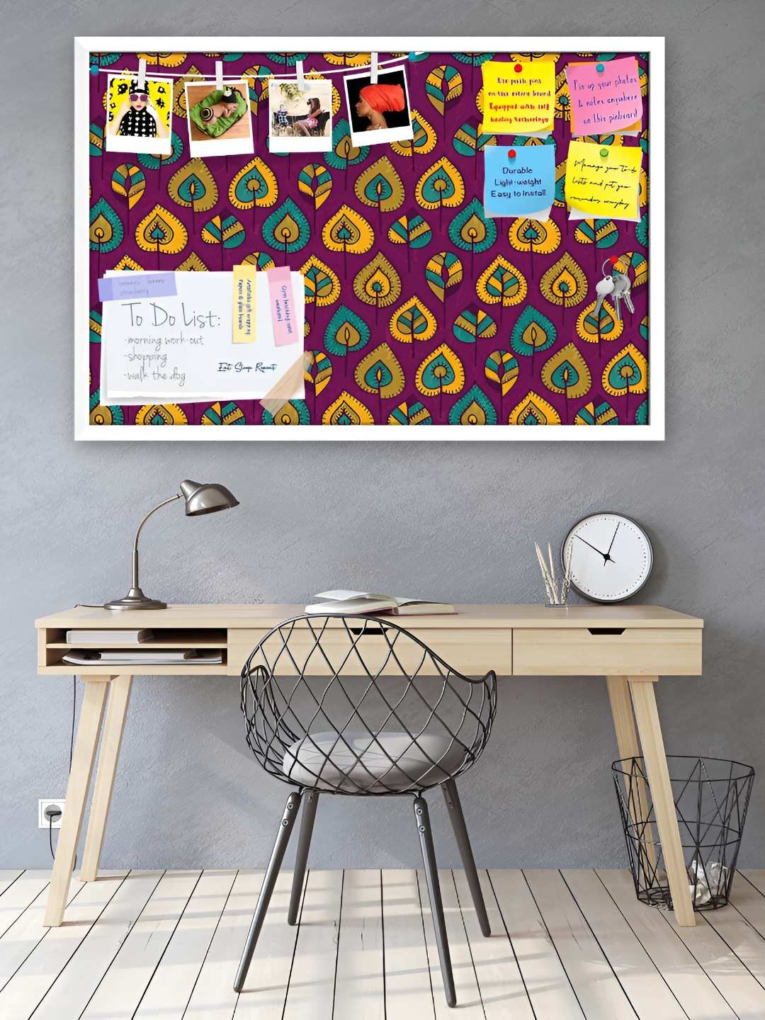 

ArtzFolio Wooden Notice Pin Board, Multi