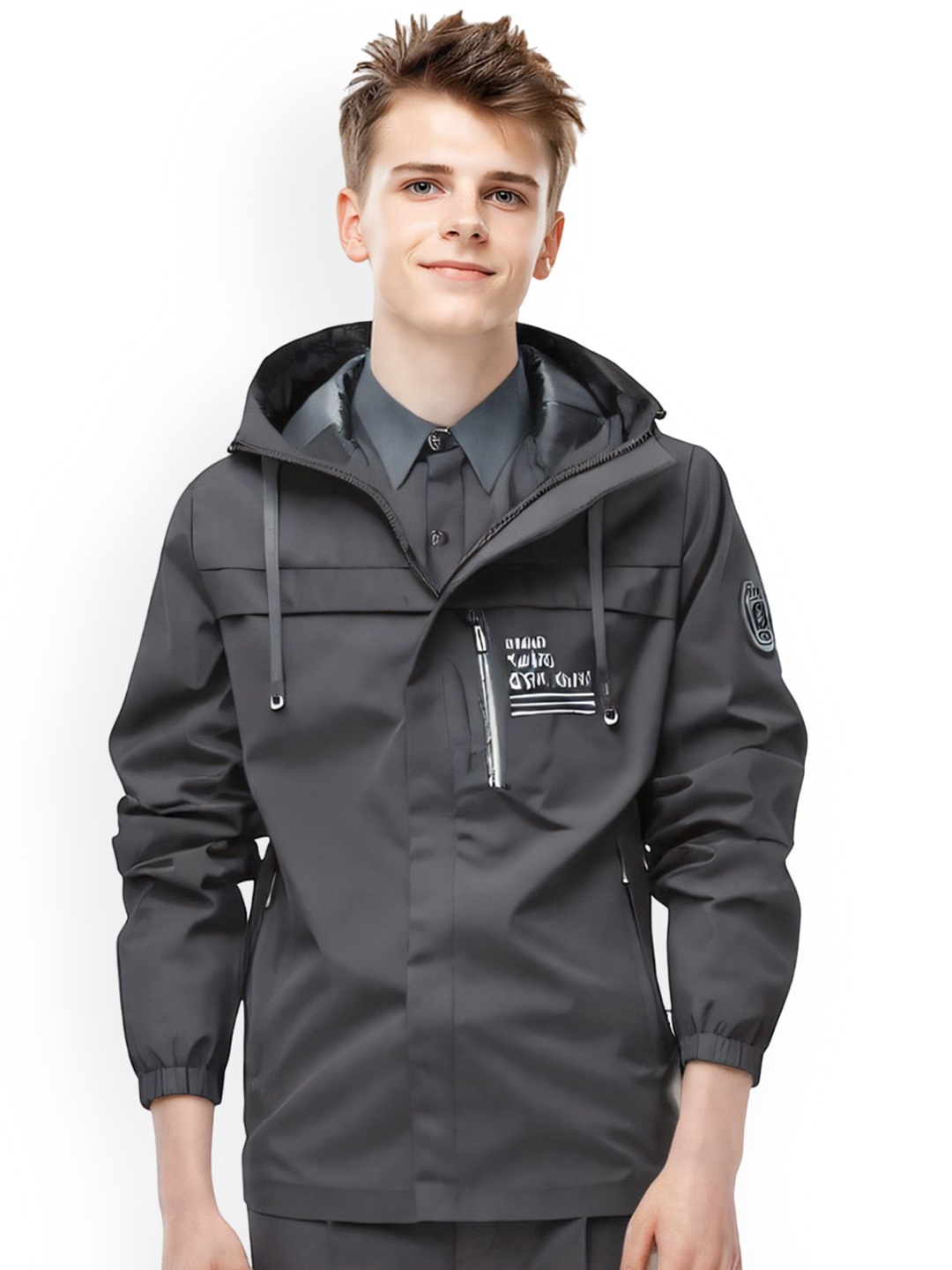 

StyleCast x Revolte Men Lightweight Tailored Jacket, Black