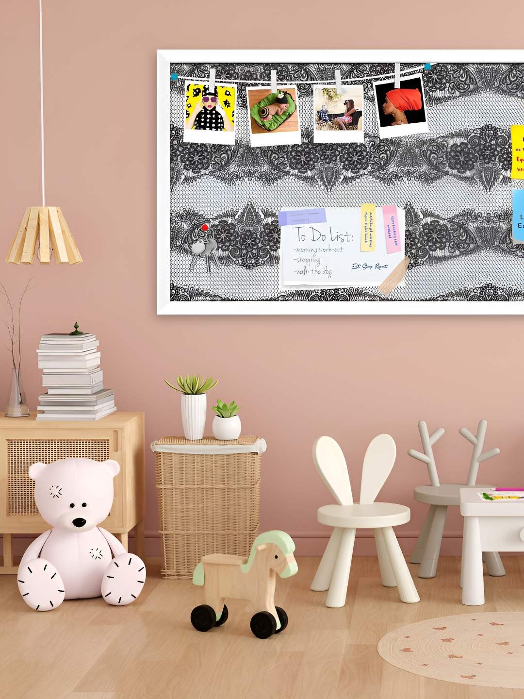 

ArtzFolio Wooden Notice Pin Board, Multi