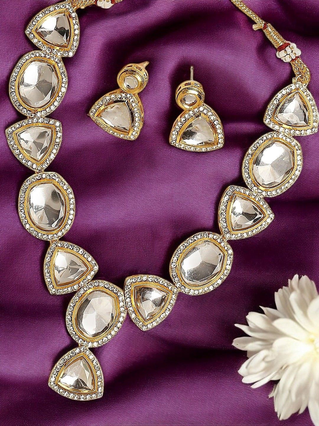 

Anouk Kundan-Studded Jewellery Set, Gold
