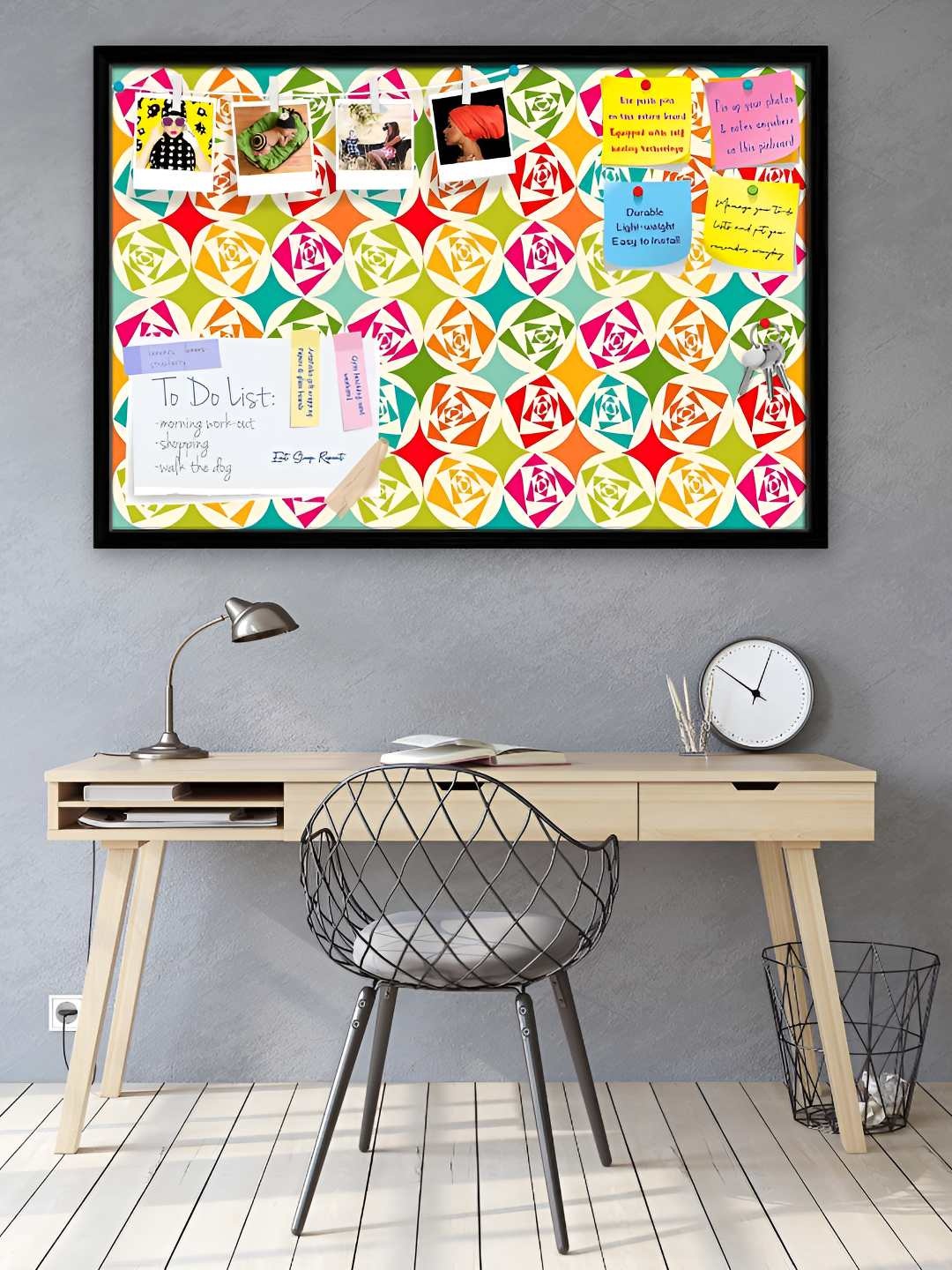 

ArtzFolio Wooden Notice Pin Board, Multi